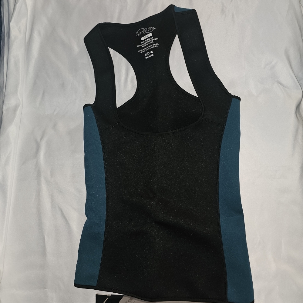 Black and Teal Sports Bra